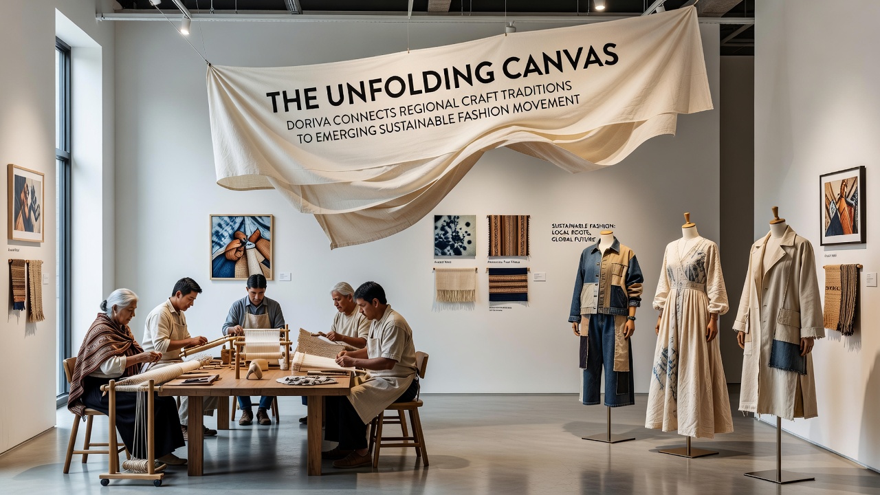 Artisans demonstrating natural dyeing processes linked to sustainable fashion supply chains
